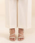 Unstitched Women's Embroidered Lawn Off White Shirt Dupatta